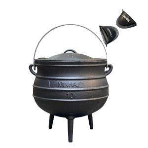 Someone’s In A Makro Minhaj - Cast Iron Potjie Pot Size 10 With 2 ...