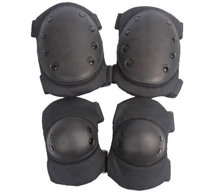 Generic Tactical Knee and Elbow Guard Black Skating Elbow Guard () Makro