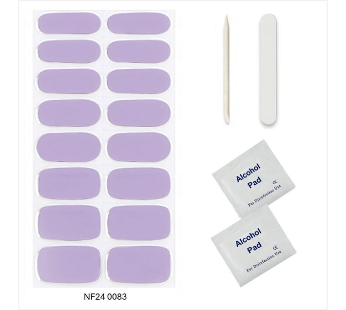 Uptown Glam Lilac 16pc Semi Cured Gel Nail Wraps /Gel Nail Strips cured