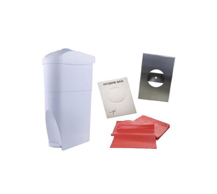 Female Bathroom Sanitary Hygiene Essentials Combo 18L She Bin
