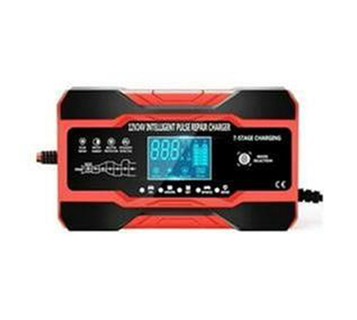 Fast Charging Automatic Repair Smart Car Battery Charger 12V 6A Red