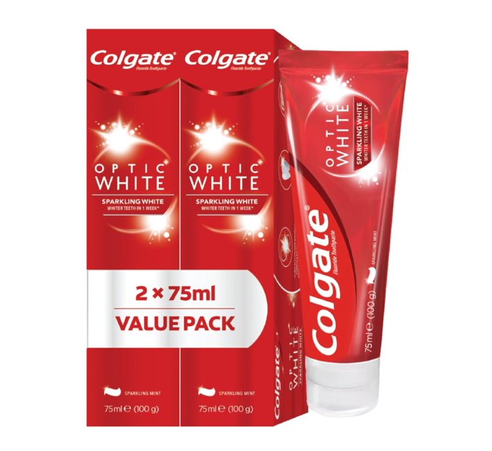 Colgate Optic White Sparkling Twinpack () | Makro