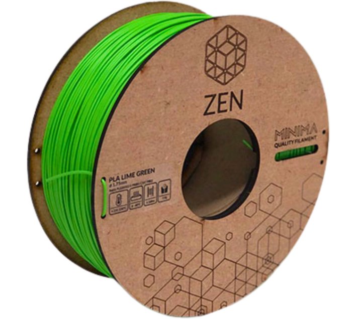 Zen MINIMA PLA Lime Green Printer Filament (Green) Makro