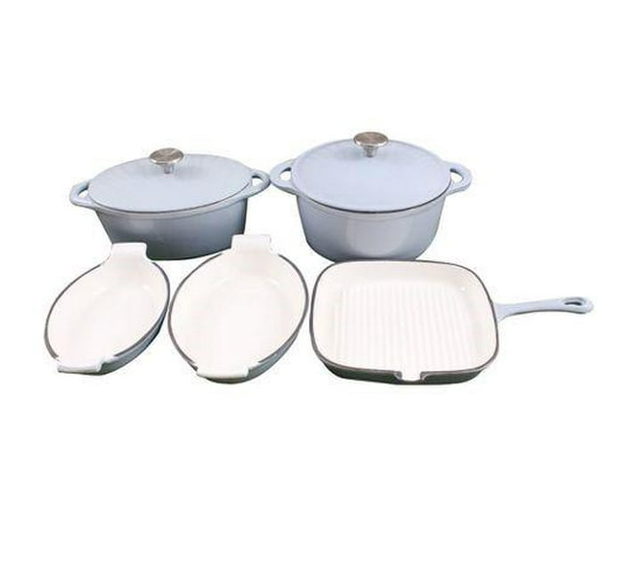 Someone’s in a Makro Smte - La Fermete 7 Piece Cast Iron Enamel ...