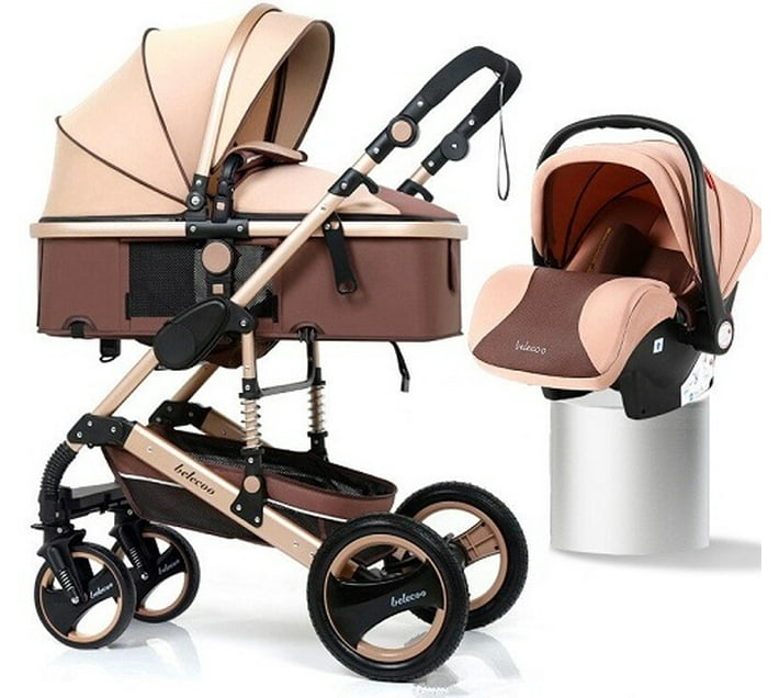 Belecco Totland Belecoo Q3, 3 in 1 Stroller/Pram with Car Seat Stroller ...