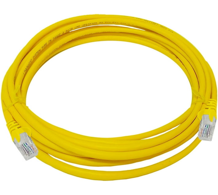 Linkbasic RJ-45 To RJ-45 5 m FLY-5Y (Compatible with Computer, Yellow ...