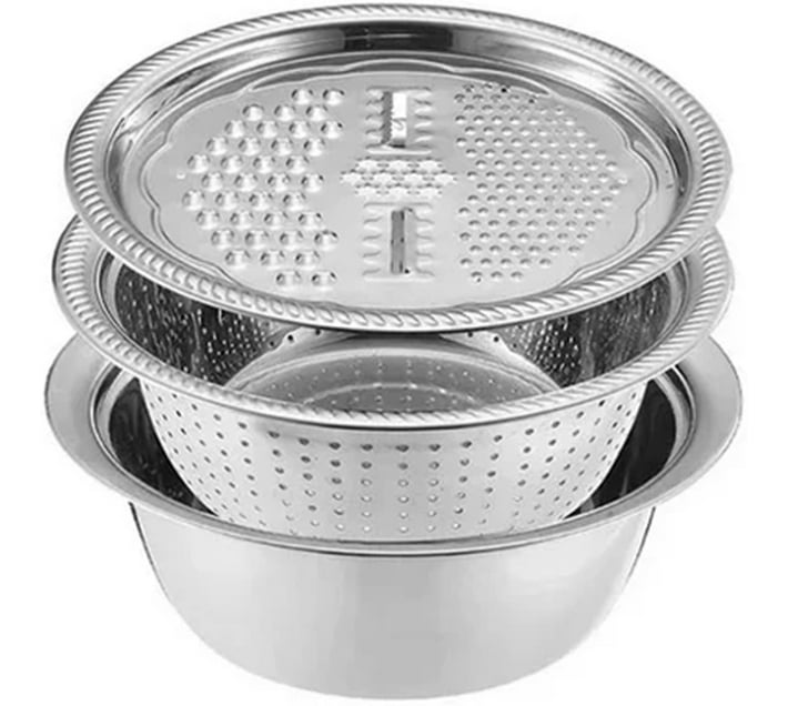 Buy Generic BS-8028 Stainless Steel Vegetable Bowl Disposable (Pack of ...