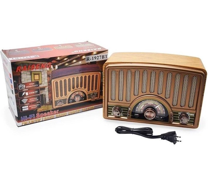 RAISENG Premuim Radio FM Radio (Brown) Makro