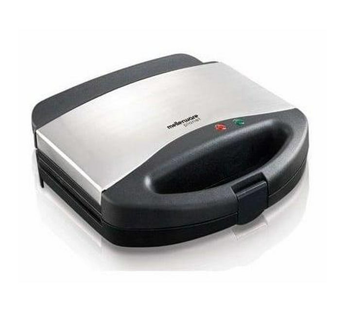 Mellerware Sandwich Maker 2 Slice NonStick Black 750W Makro