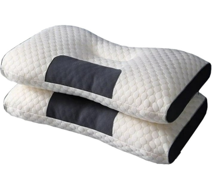 World Cervical Orthopedic Neck Massage Pillow Neck Pillow (White) Makro