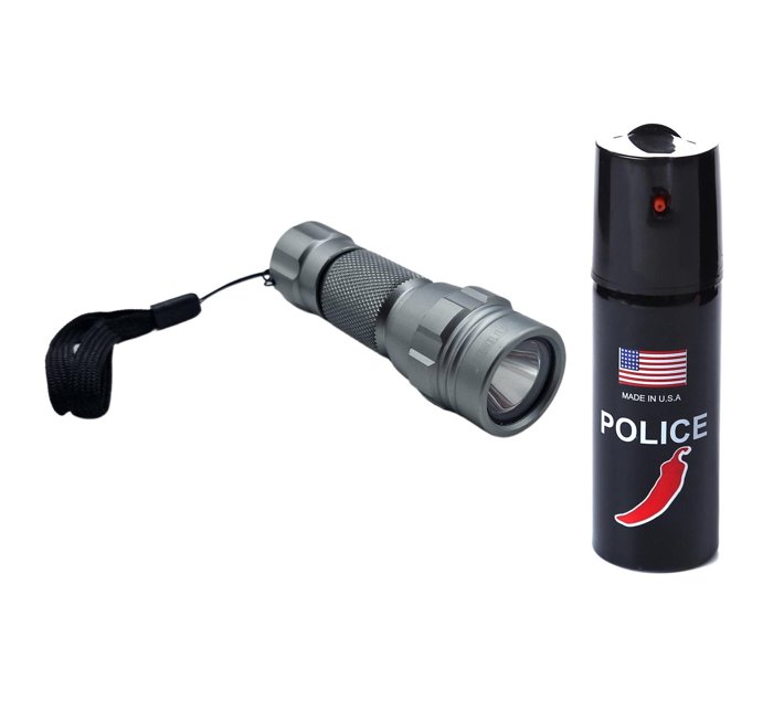 Someone’s in a Makro Stier 110ml Pepper Spray and Pocket Flashlight Mood
