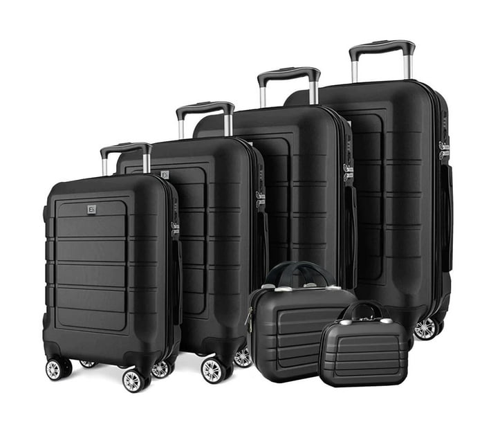 Luggage Suitcases Hardshell - 360 Degree Wheels - 6 Pieces - Milan ...