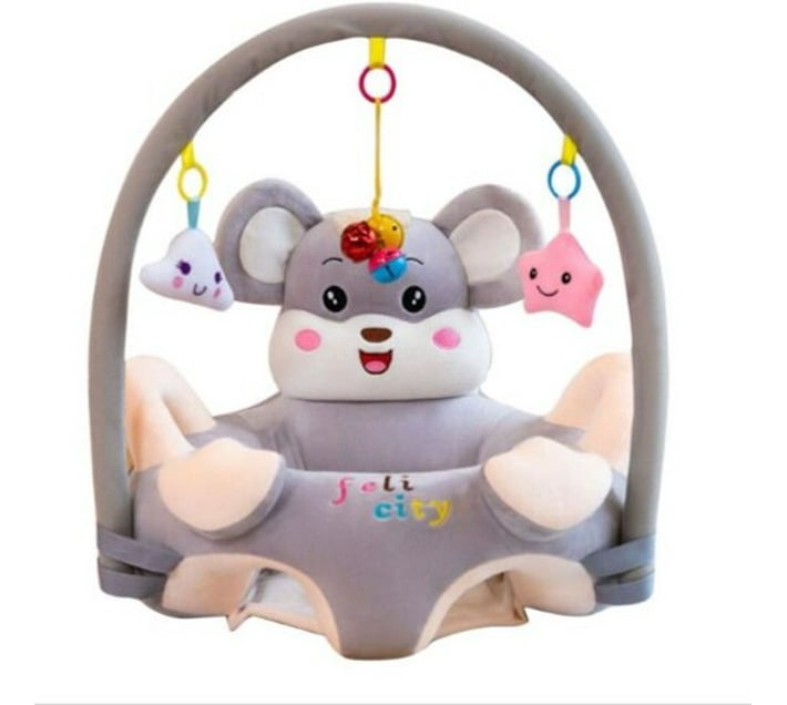 PSM PSB021 Fabric Sofa (Finish Colour Gray, Preassembled) Makro