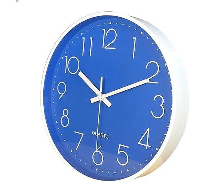 Someone’s in a Makro Round Wall Clock 10 Inch Hanging, Noiseless 3D