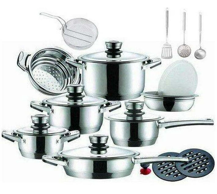 Gs Collection Pots Buy SMTE GS-CS Stainless Steel Cookware Set (21 - Piece) in Bulk ...