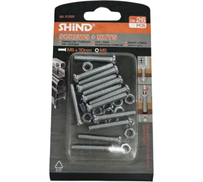 Shind Steel Flanged Head Thread Rolling Screw (0.5 cm Pack of 1) Makro