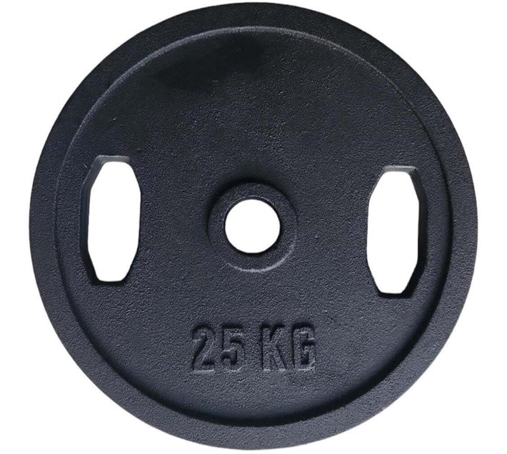 IFitness Olympic Cast Iron Black Weight Plate (25 kg) Makro