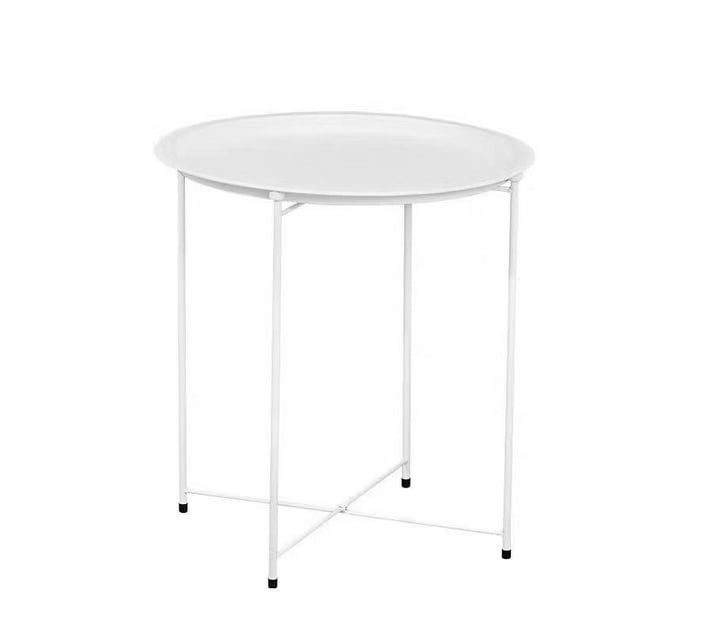 Lifespace Quality Round Patio Side End Table - White | Makro