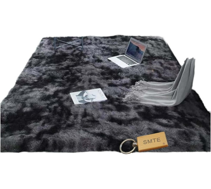 SMTE Black Wool Carpet (30 cm, X 30 cm, Square) Makro