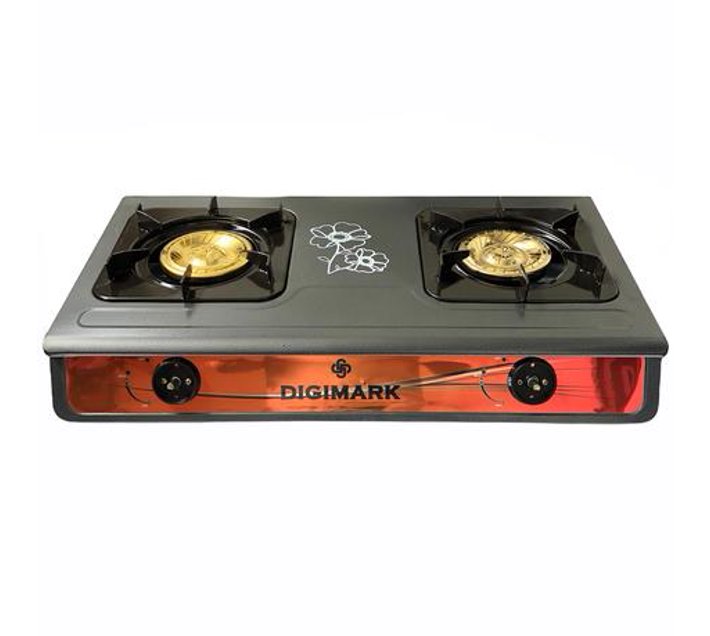 Digimark 2 Burner Stainless Steel Gas Stove Powder Coated Finish