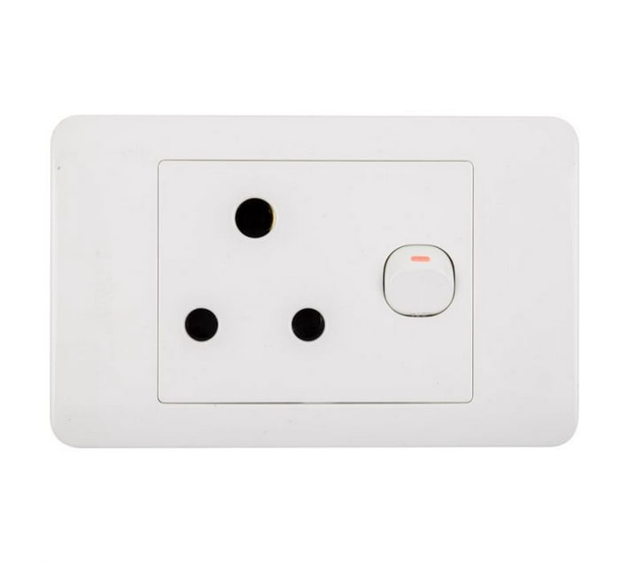 Nexus Socket Switch With Cover 16Amp 4X2 Single | Makro