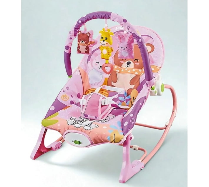 Pink Baby Rocker Front Buy Hu-Baby Cotton Polyester Blend Rocker and Bouncer Baby Rocking ...