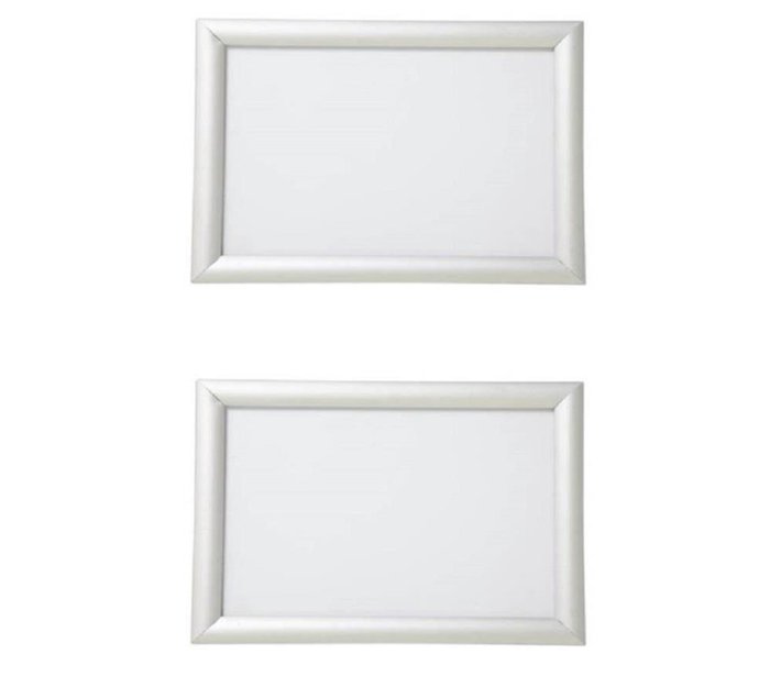 Set of 2 x A2 Deluxe Aluminium Easy Loader Poster Frames 25mm Mitre ...