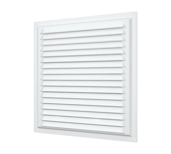 Ventilation wall cover grille 300 x 300mm square zinc coated – White ...