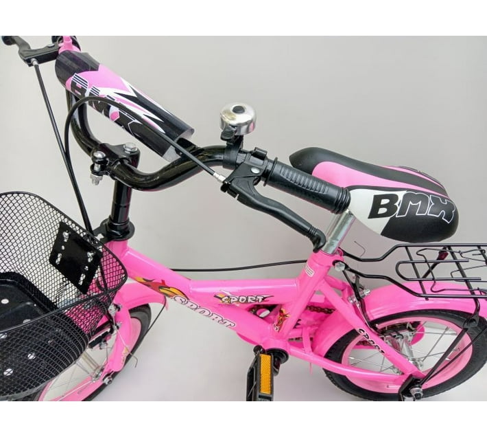 Just Simplified Stylish Pink Bicycle for Girls 16 inch Single Speed Pink