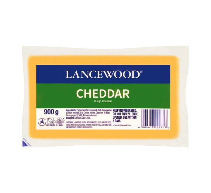 Lancewood Cheese VacPac Cheddar (1 x 900g) | Makro