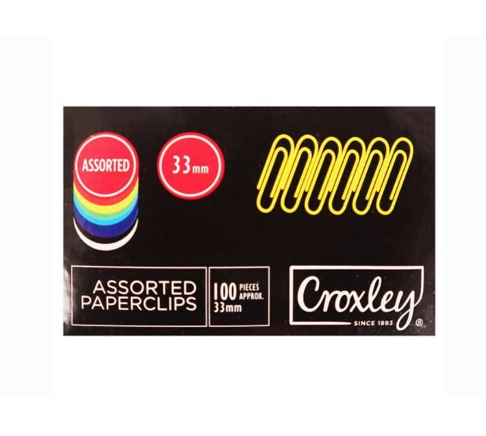 Croxley 33 Metal Paper Clip (100, Silver) Makro