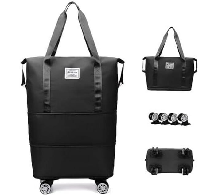 Home Overnight Bag Waterproof Weekender (Black, 26 L) Makro