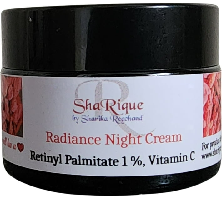 ShaRique Skin Radiance Night Cream, retinyl palmitate, vitamin C (30 g