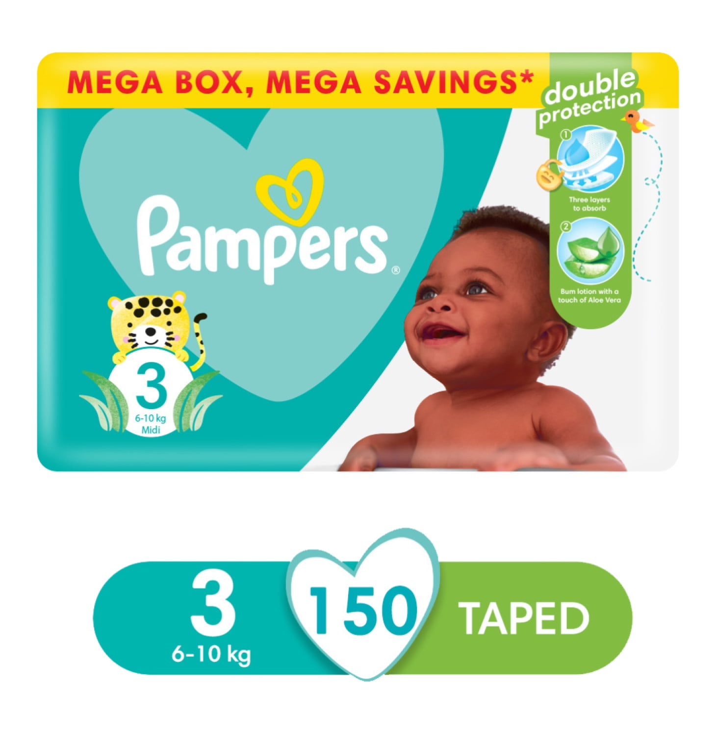 Pampers Active Baby Mega Box Nappies Midi (1 X 150's) | Makro