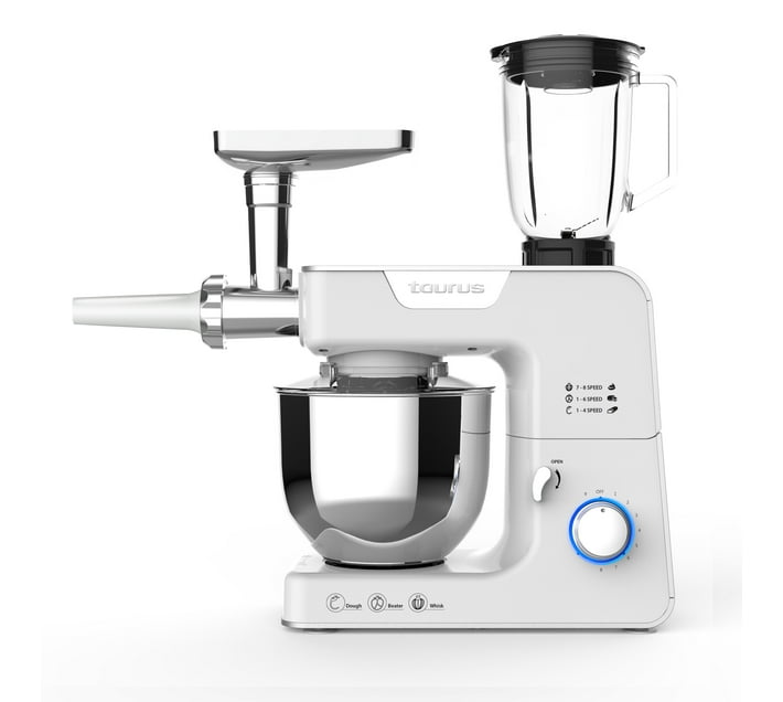 TAURUS KITCHEN MACHINE WITH JUG BLENDER AND MEAT MINCER WHITE 5.2L 1000W CUINA MESTRE Makro