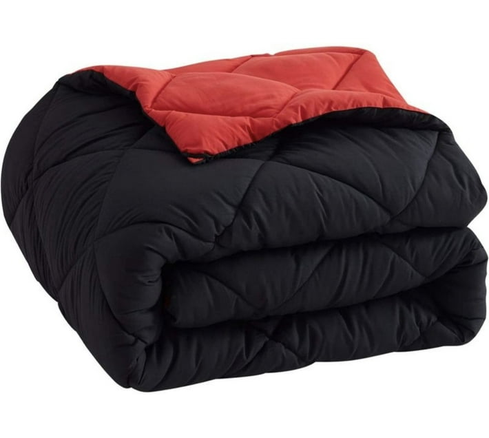 SMTE Solid Queen Comforter for Mild Winter (Woollen Blend, Red) Makro