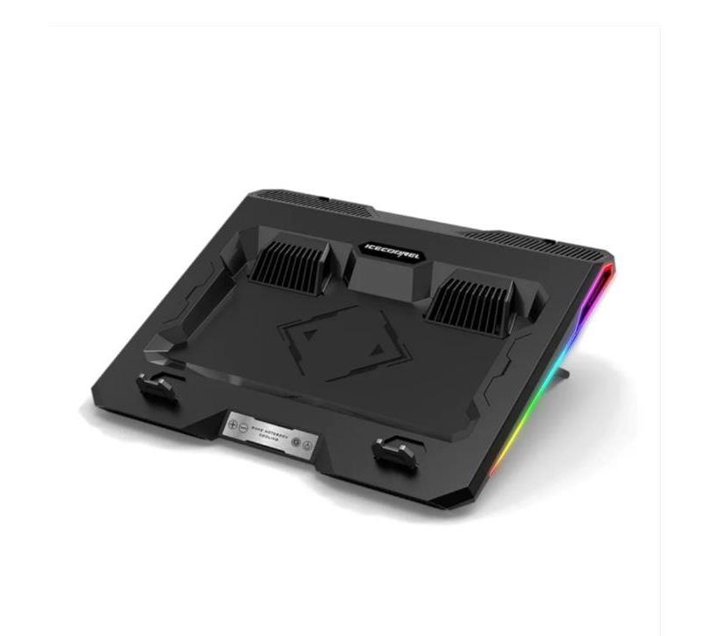 XF0676 Ice Cooler Dual Turbo Fan RGB Laptop Cooling Pad Makro