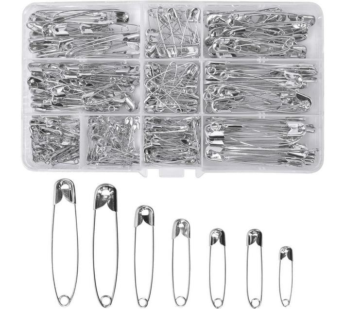The Good Sport Craft Safety Pin with Box NickelPlated Safety Pins