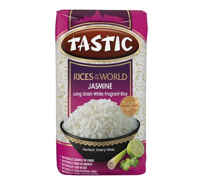 Buy Tastic Jasmine Long Grain White Fragrant Rice 2kg in Bulk | Makro ...