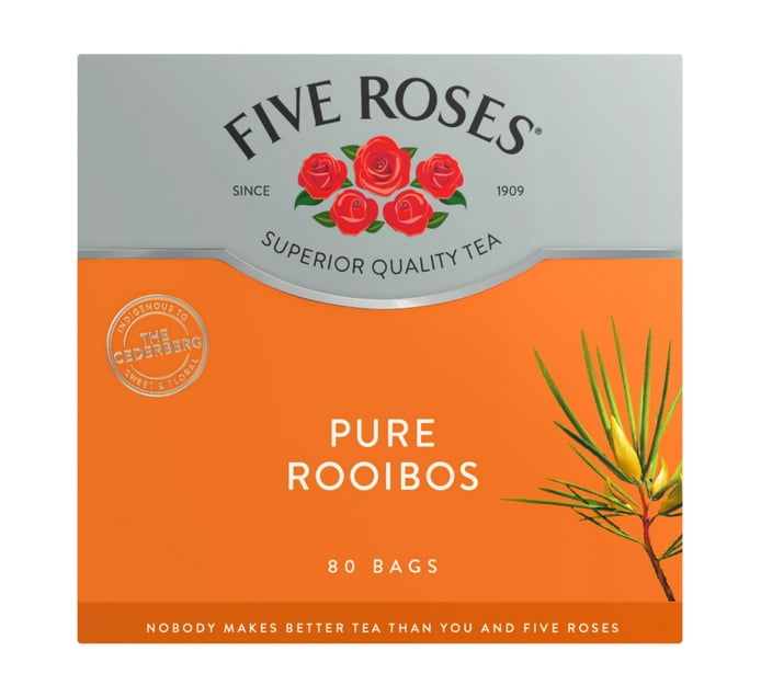 Buy Five Roses Rooibos Select Tea Bags 80 Pack in Bulk | Makro