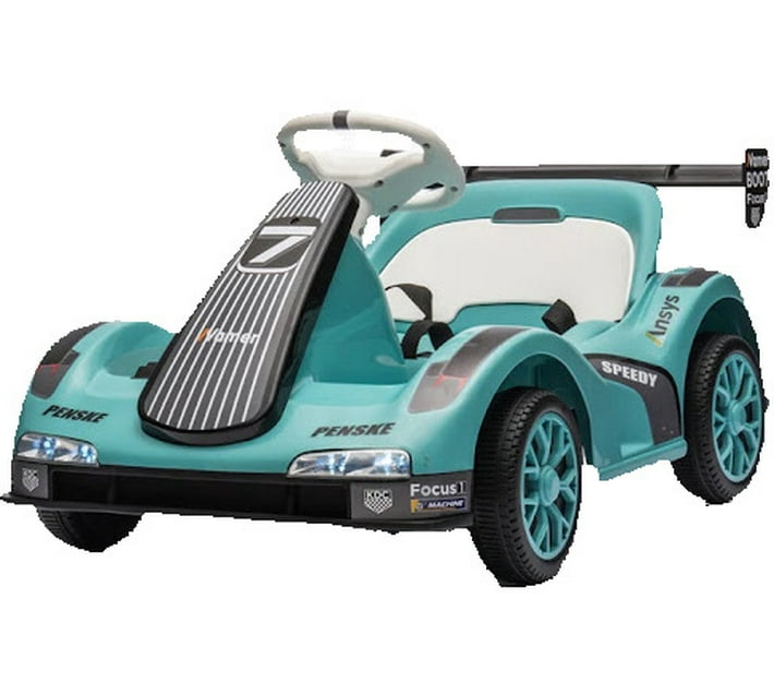 iGlide™ Electric Race Car Ride On (Green) Makro
