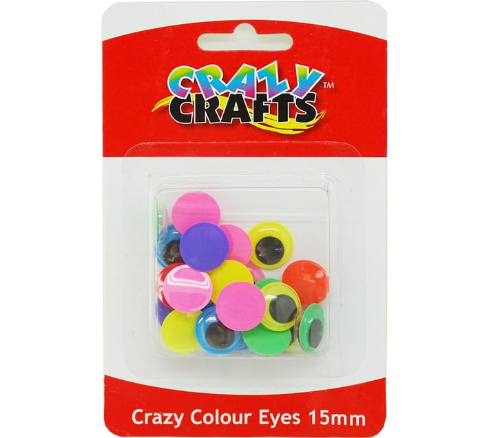 Crazy Crafts Crazy Colour Eyes 15mm Craft Kits Art and Craft Kit Makro