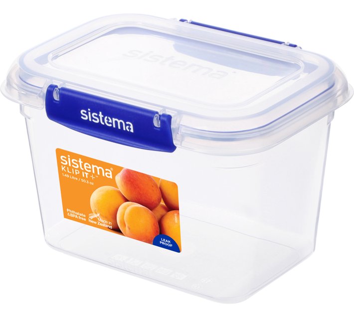 Sistema Plastic Grocery Container 1.49 l (Blue) Makro