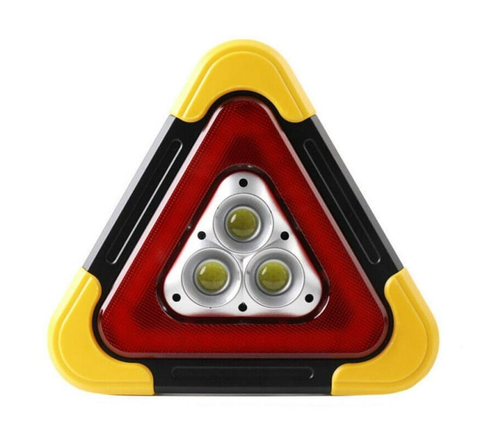 Triangle Flashing LED Emergency Warning Roadside Work Light AT73 Makro