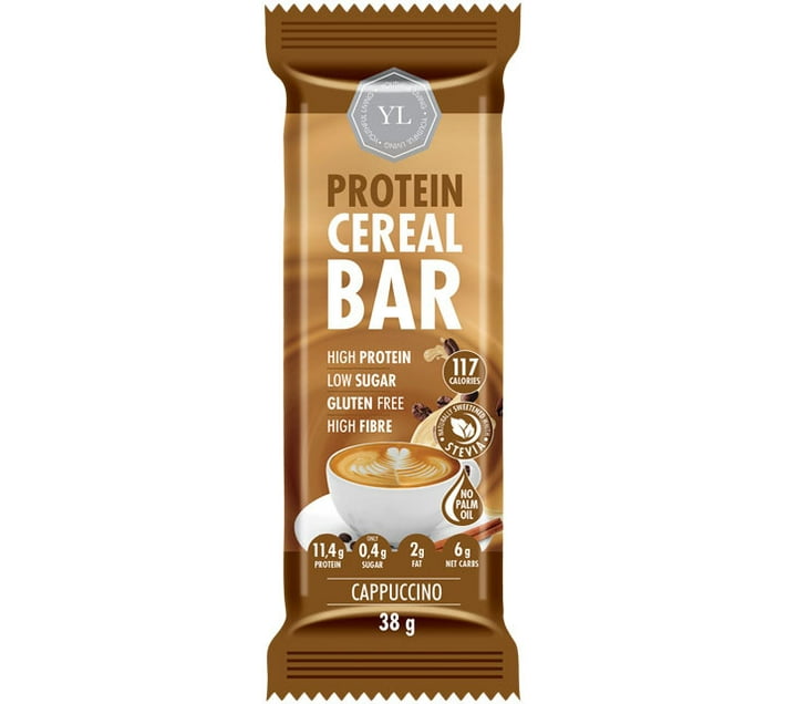 Youthful Living Protein Cereal Bar (38g) Protein Bars (38 g, Cappuccino