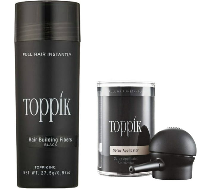Toppik Hair Building Fibers for Hairloss Kit Black 27g Hair Building