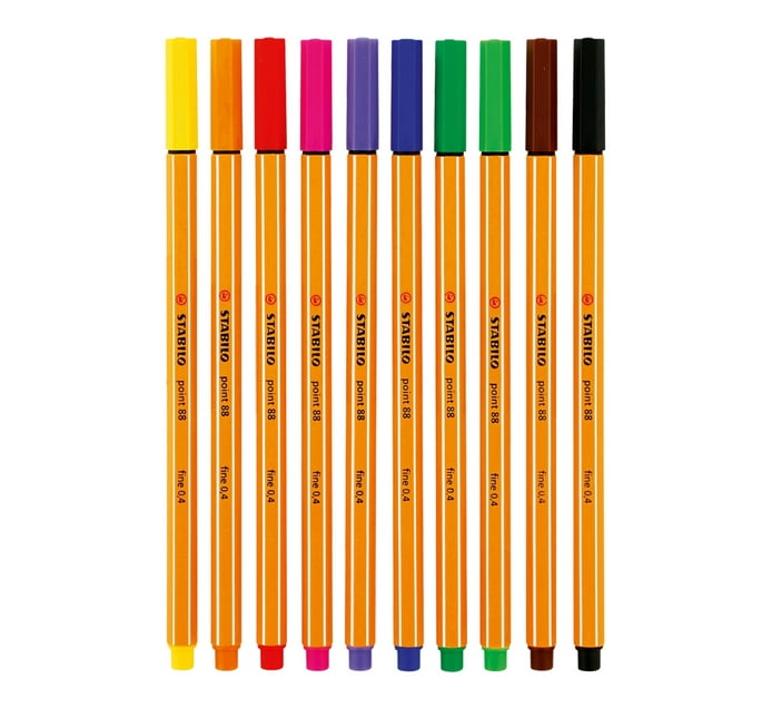 STABILO POINT 88 FINELINER PEN 47 COLORS 0.4mm (SET of 5)