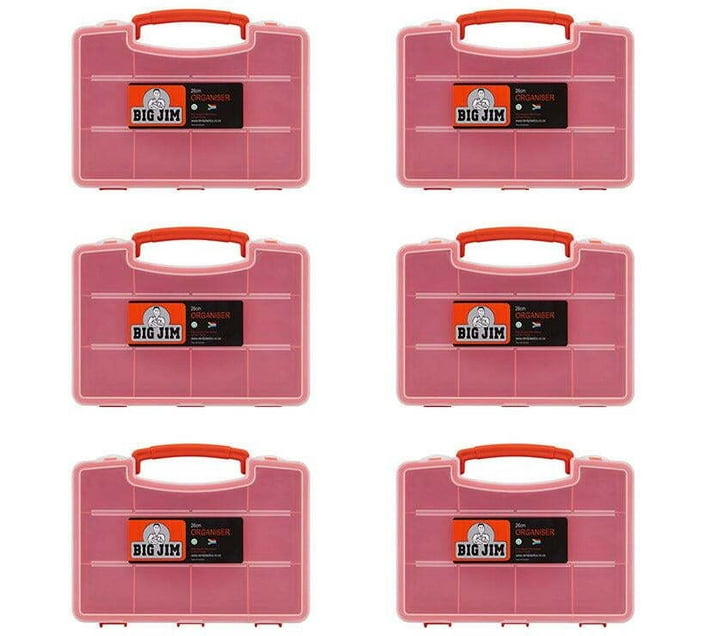 BIG JIM T60439(6PK) Storage Box (Red) Makro