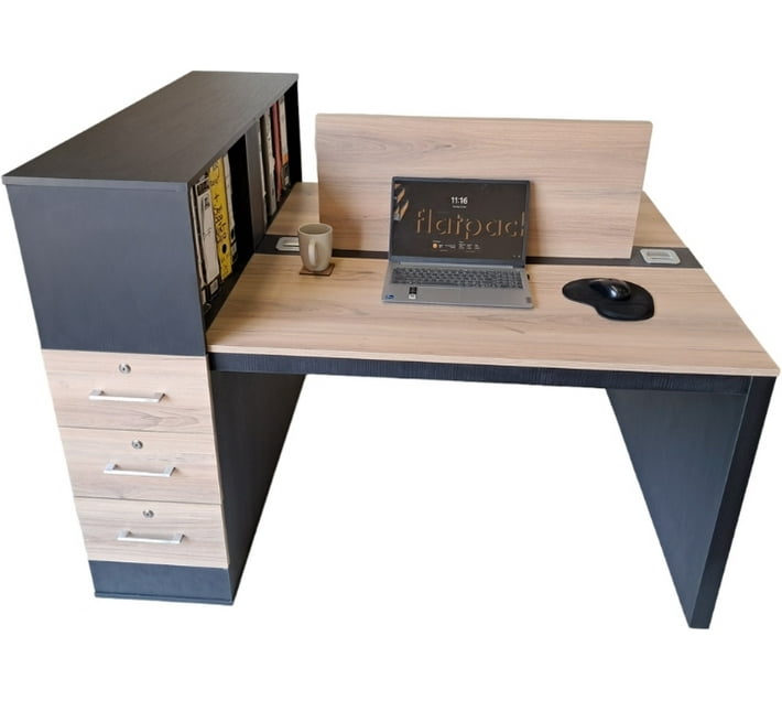 Flatpack DIY FPOFDEKINGSAHEBO Engineered Wood Office Table Makro