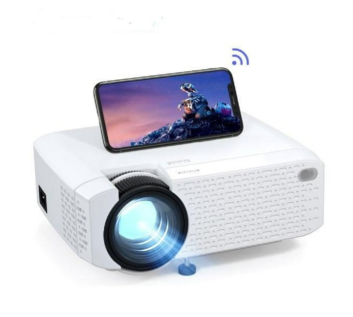 Someone’s in a Makro Wifi Mini Portable Projector, HD 720P Supported